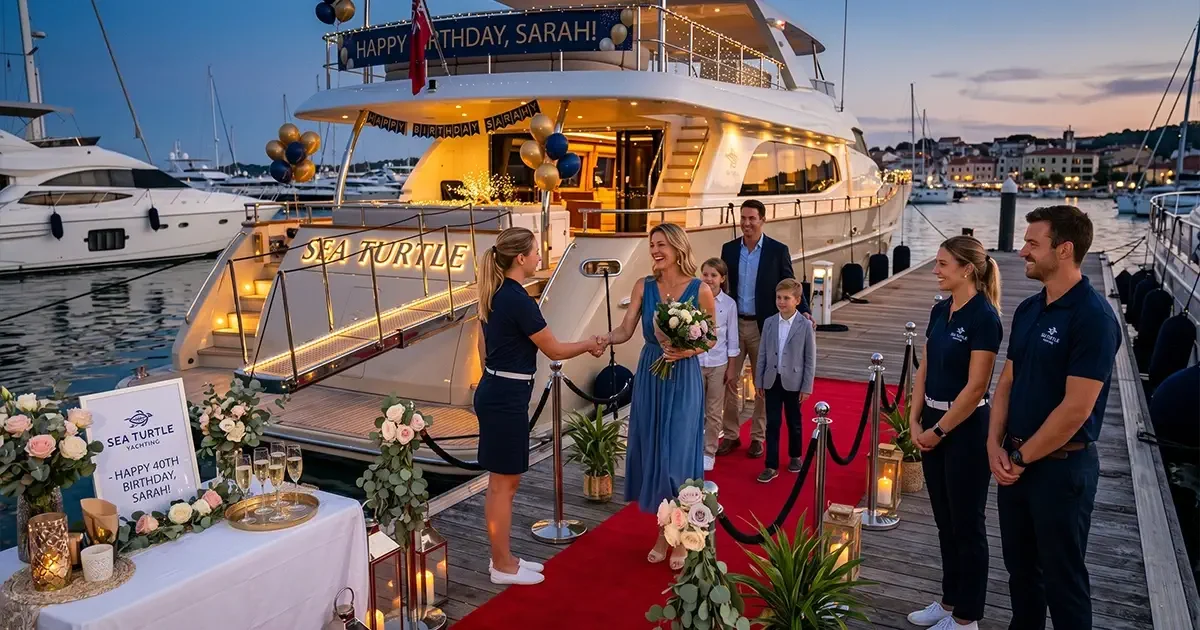 bosphorus birthday celebration entrance visual
