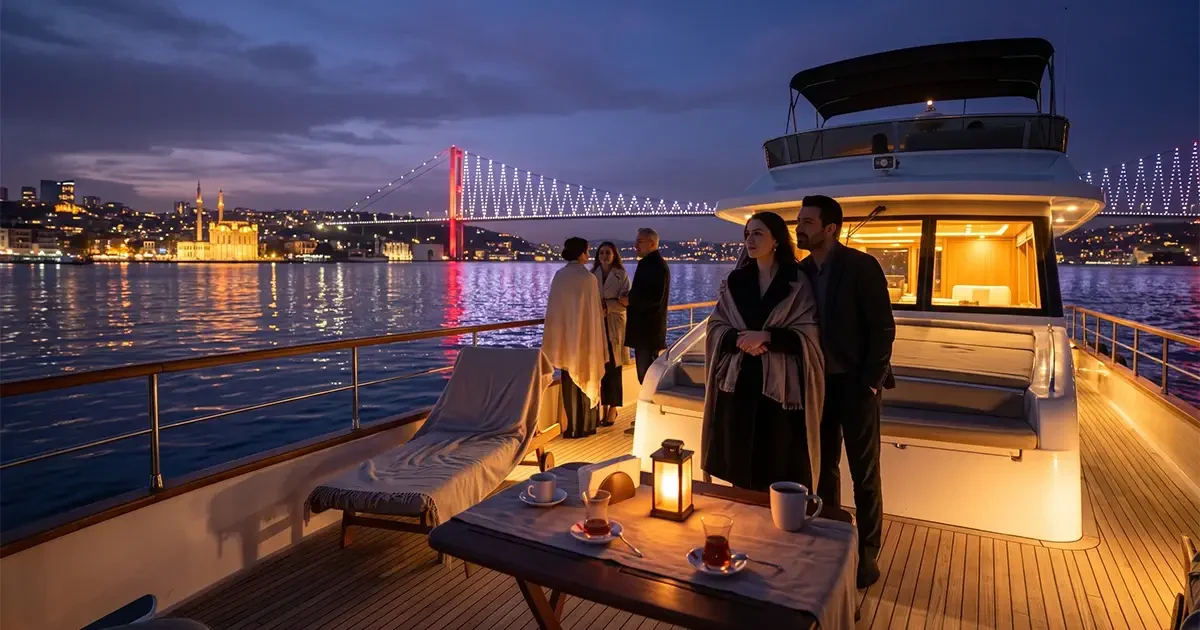 bogazici sunset turu gece sahnesi