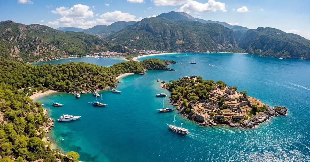 fethiye oludeniz gemiler adasi ozel rota yat turu atmosferi