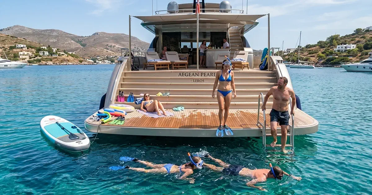 leros ileryoz adasi yuzme platformu deniz aktiviteleri