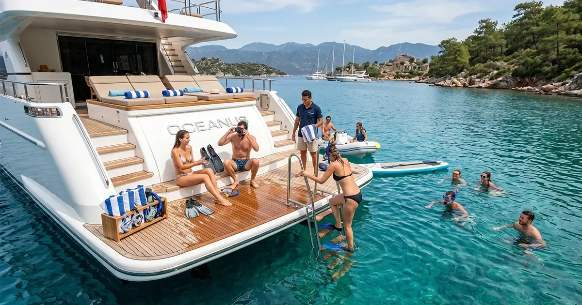 marmaris bozburun selimiye yuzme platformu deniz aktiviteleri